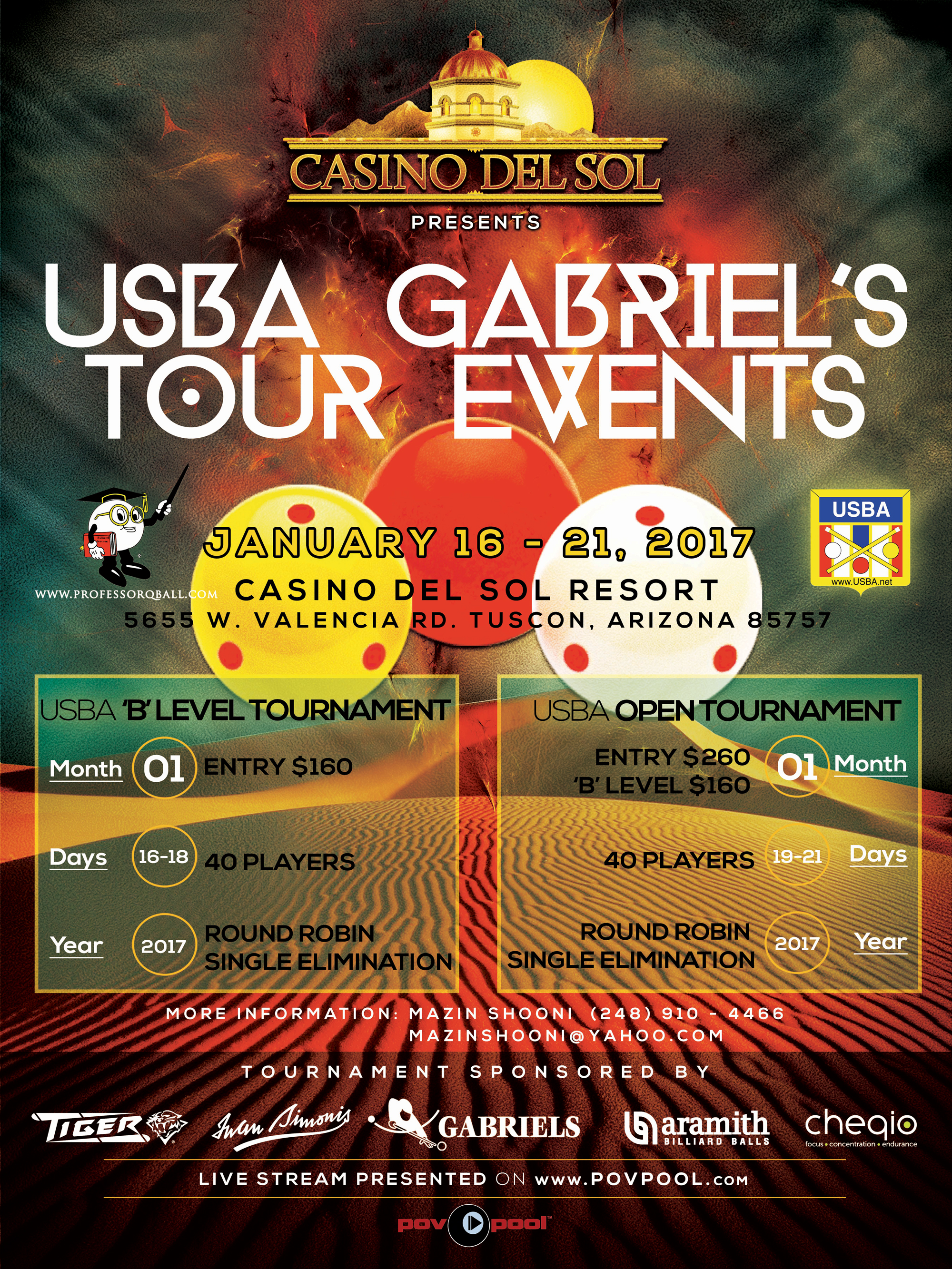 POV POOL USBA Gabriels 2017 Tour Event