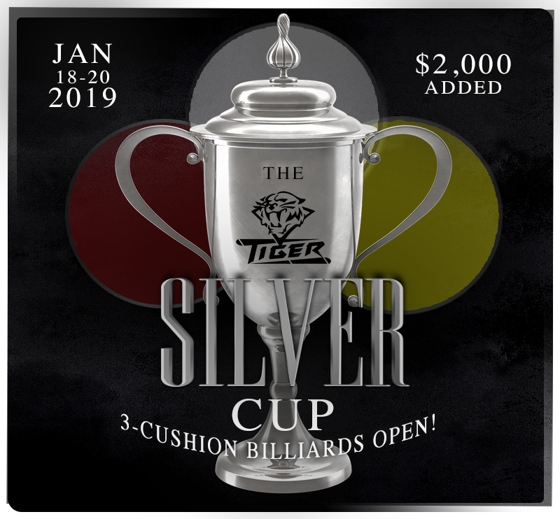 The 2019 ‘Tiger Silver Cup’ 3-Cushion – Real Time Feed, Results And Information!