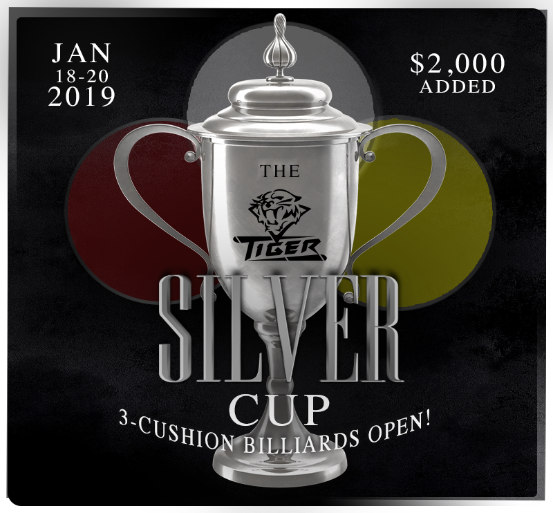 The 2019 ‘Tiger Silver Cup’ 3-Cushion – Real Time Feed, Results And Information!